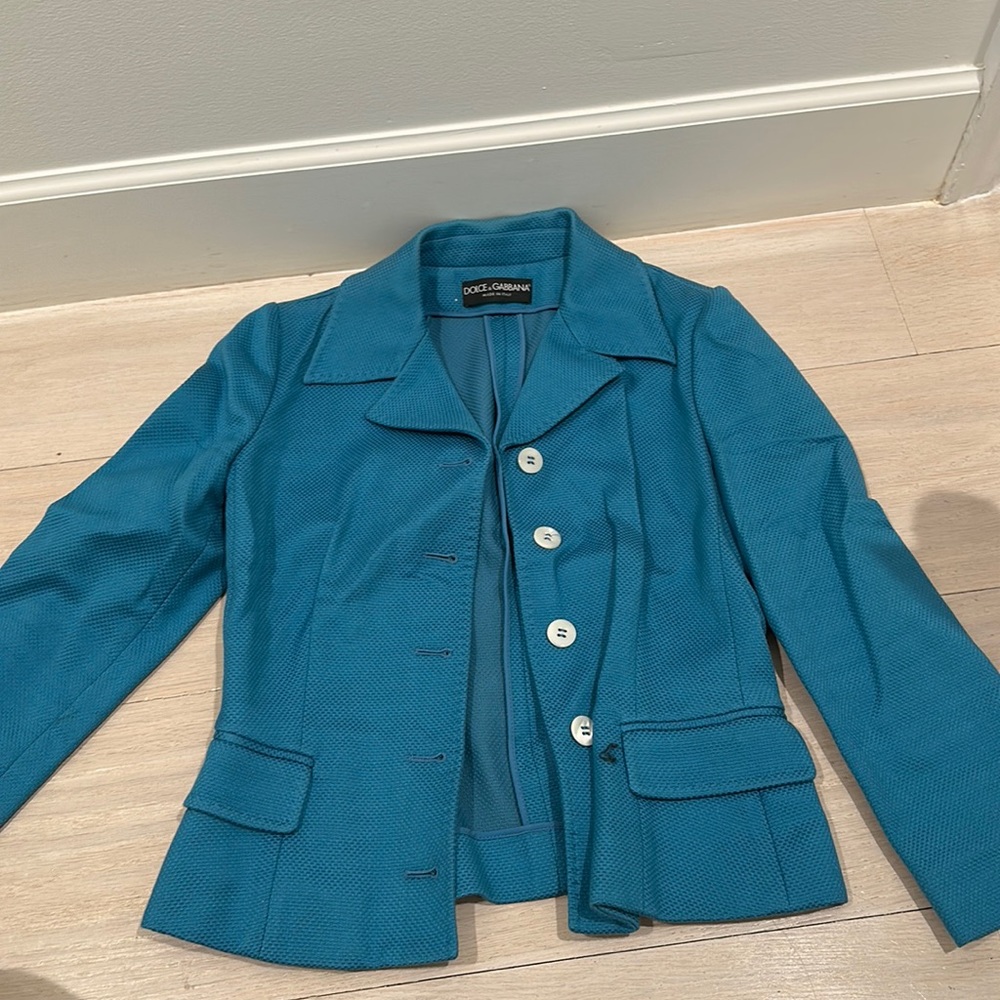 Dolce and Gabbana blue blazer